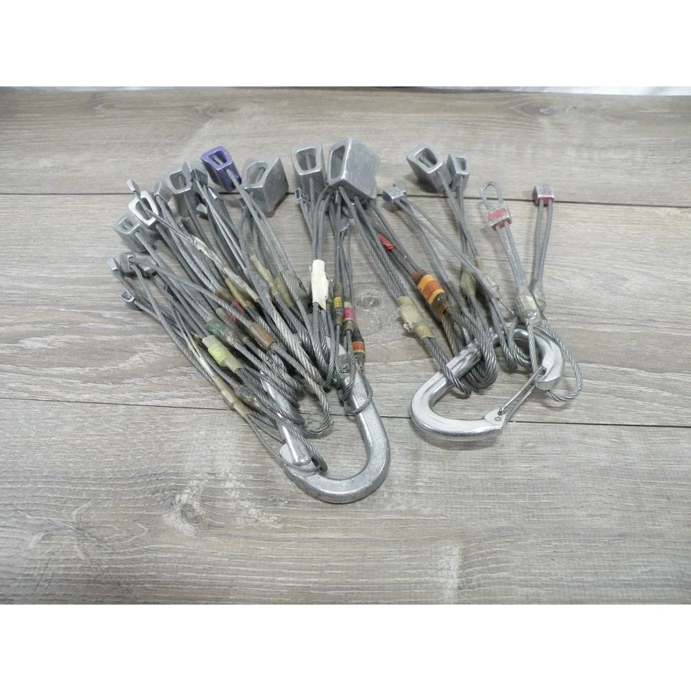 Large Lot Vintage Climbing Nuts Chocks Wires Rack Black Diamond & Mixed Gear